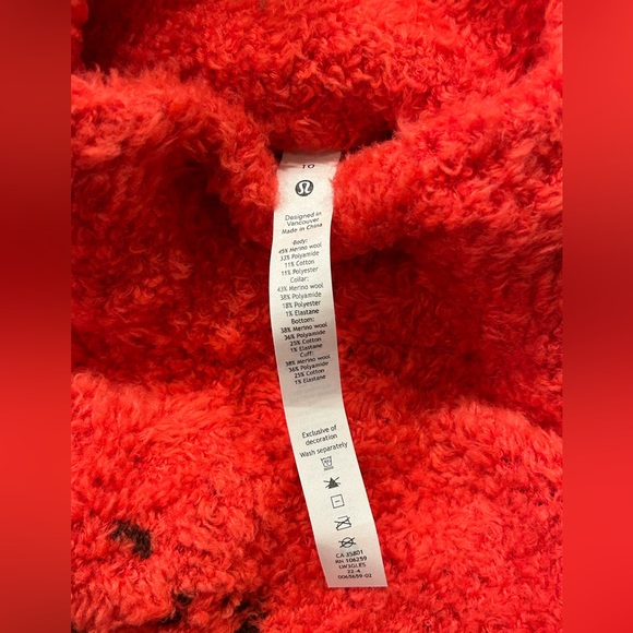 Lululemon Oversized Sweater Reddish/Orange Maroon/Brown Size 10 - Picture 8 of 10